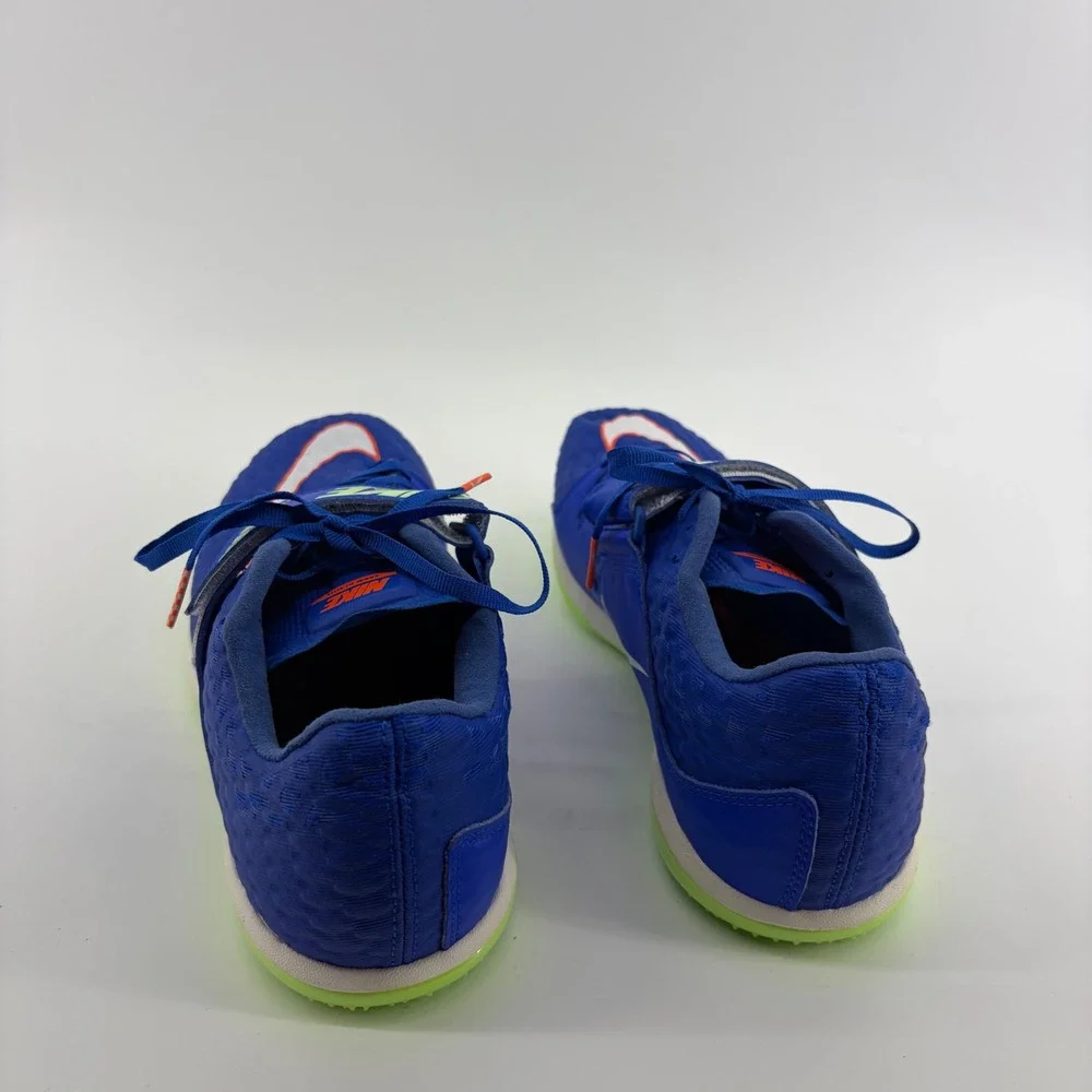 Nike Mens 10 Blue Zoom HJ Elite High Jump Track Field Spikes 806561-400